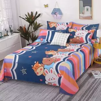 Мягкие простыни из микрофибры, не мнется, хрустящие, прохладные простыни для двуспальных кроватей, дышащие и прочные, для односпальной кровати, для детей и взрослых, без наволочек 120x230cm