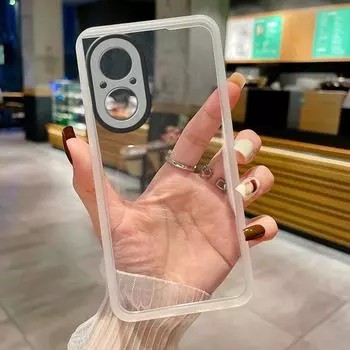 Мягкие прозрачные силиконовые чехлы из ТПУ для OPPO Realme 12 Lite Realme12 Lite 12pro+ Защитная пленка для объектива камеры, чехол для телефона Realme P1 Pro 5G P 1 Realme 12 Lite чёрный