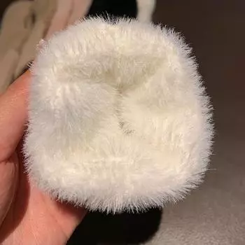 Мягкие пушистые плюшевые зимние перчатки без пальцев женские вязаные перчатки без пальцев зимние теплые варежки на запястье хаки