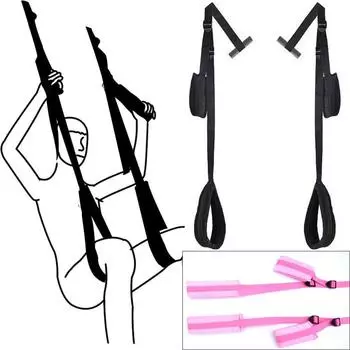 Мягкие ремни, подвесные дверные слинги, качели с манжетами, подушка для секс-помощи, жгут для рук, БДСМ, стул для бондажа, эротические секс-игрушки для пар