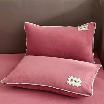 Мягкие роскошные бархатные наволочки для подушек, прочные домашние, для спальни, дивана, декоративные, зимние, серые, фланелевые, наволочки, наволочки на постельные принадлежности 48X74cm 2PCS Pillowcases