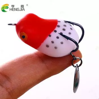 Мягкие рыболовные приманки в виде лягушки, 3 см-4,2 г, японские пластиковые силиконовые приманки для рыбалки, искусственные рыболовные снасти для верхней воды, воблер