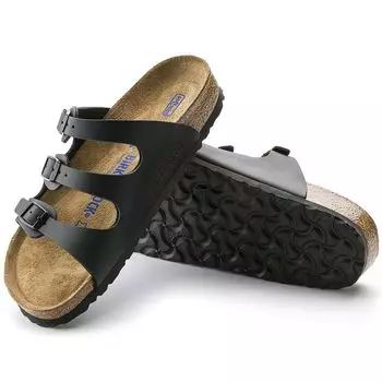 Мягкие сандалии Florida Strap Birkoflo, стандартная ширина, черный, унисекс, Birken Florida 53011, черный [Birkenstock] EU43(28,0 см) чёрный