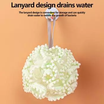 Мягкие сетчатые шарики-губки для ванны Щетка для чистки кожи Мочалка для душа Очиститель для тела Отшелушивающие скрабы Цветок для ванны Аксессуары для ванны