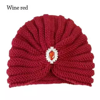 Мягкие шапочки-хиджабы Зимние теплые вязаные шапки Модная шапка-тюрбан для женщин