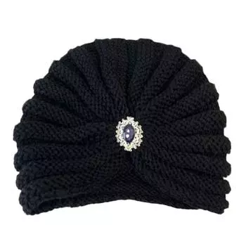 Мягкие шапочки-хиджабы Зимние теплые вязаные шапки Модный богемный тюрбан для женщин