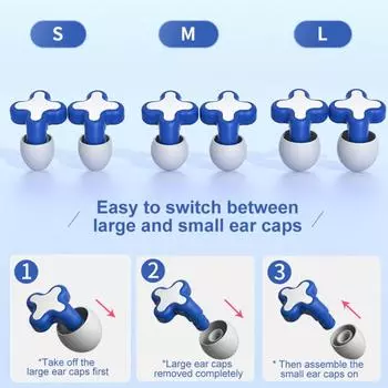 Мягкие силиконовые беруши с шумоподавлением, беруши, звукоизоляционные, защита слуха, бесшумные беруши для сна чёрный