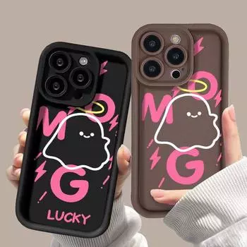 Мягкие силиконовые чехлы для телефонов Halloween Ghost для iPhone 15 11, чехол для iPhone 13 12 14 15 Pro Max XS Max X XR 7 8 Plus SE 2020 2022, модный женский чехол iPhone 15 дубильная кора