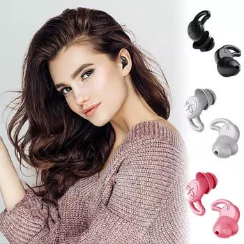 Мягкие силиконовые звукоизолирующие беруши для сна, шумоподавляющий фильтр для ушей, профессиональные противошумные губчатые беруши для сна чёрный