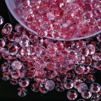 Мягкие стразы Новая большая упаковка Прозрачный цвет звездного неба Галактическое небо Смола Нетерморемонт Плоская задняя сторона Нейл-арт 6mm-5000 pcs