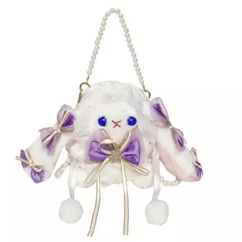 Мягкие сумки через плечо в стиле Лолита с кроликом, маленькие сумки с кроликом с висячими ушами, сумка кроссбоди JK с кроликом, подарок на день рождения