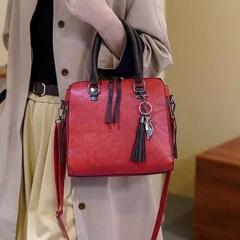 Мягкие сумки из искусственной кожи для женщин, винтажная сумка через плечо, роскошная дизайнерская сумка большой вместимости