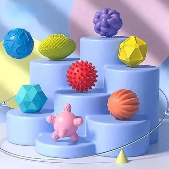 Мягкие тактильные кубики из АБС-пластика, игрушка для стимуляции ощущений в постели, обучающие сенсорные товары для детей от 0 до 1 года, тактильные ощущения для малышей
