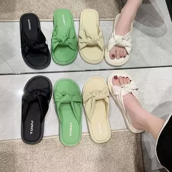 Мягкие тапочки с мягкой подошвой для женщин, летняя одежда 2025 года, новые универсальные повседневные сандалии для беременных женщин, обувь Tide 35