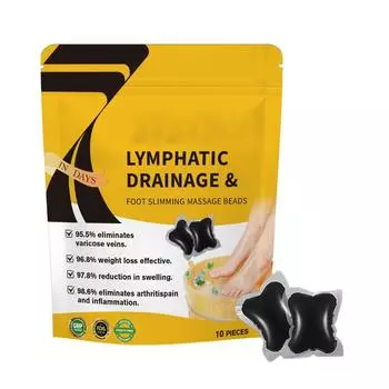 Мягкие травяные шарики для ножной ванны Ежедневное увлажняющее очищение Уход за кожей ног Замачивание Массажные шарики для ног 10 шт. 20 мл One Size жёлтый