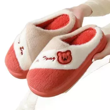 Мягкие уютные домашние тапочки на каждый день 36-37 бордовый