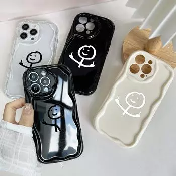 Мягкие волнистые чехлы для телефонов N78 с рисунком Matchman для Samsung A54 A34 A13 A14 S23 S24 Ultra Xiaomi Redmi Note 13 12C Realme Infinix, защитный бампер Samsung A02/M02