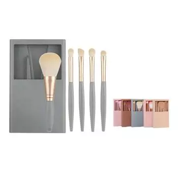 Мягкие волокнистые мини-кисти для макияжа, набор кистей для рассыпчатой пудры, дорожный набор кистей для макияжа, косметические кисти для женщин 04