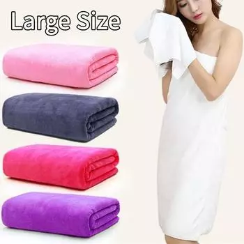 Мягкие впитывающие банные полотенца из чистого хлопка, впитывающие бытовые большие полотенца для взрослых, утолщенные увеличенные ткани 35*75CM белый