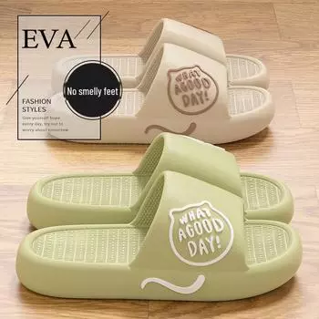 Мягкие женские летние сандалии 2024 года с нескользящей подошвой для использования на улице и в помещении 44-45 чёрный