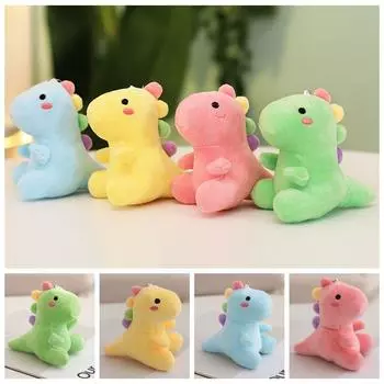 Мягкий 12 см плюшевый динозавр кулон плюшевый динозавр плюшевая игрушка кулон дети девочки мальчики розовый