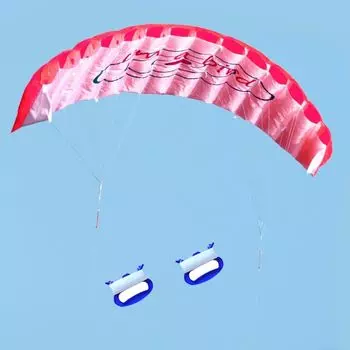 Мягкий 1,4-метровый парашютный кайт с двумя стропами для спорта на пляже, профессиональный трюковой кайт для спорта на открытом воздухе