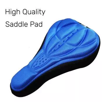Мягкий 3D-мягкий велосипедный седло, чехол на сиденье, подушка, губка, пенопласт, удобный коврик для седла, аксессуар для велосипеда