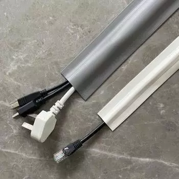 Мягкий электрический слот для провода ПВХ чехол для напольного шнура органайзер для проводов чехлы для проводов офис 3.8cm чёрный