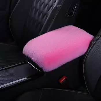 Мягкий автомобильный подлокотник, подушка, теплый чехол для центральной консоли, подушки для хранения, уборки, универсальное украшение для салона автомобиля красный