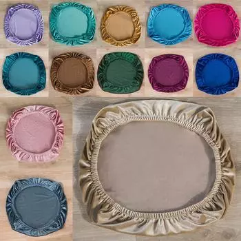 Мягкий бархатный эластичный свадебный чехол для кресла в столовой