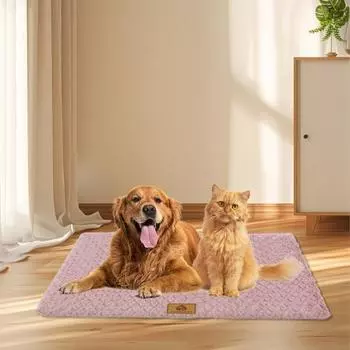 Мягкий бархатный коврик для кровати для домашних животных Yousheng, зимнее одеяло для собак, моющийся матрас для сна домашних животных, кровать для кошек и собак S