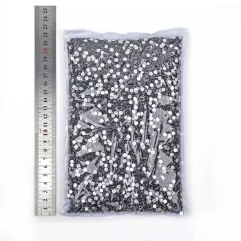 Мягкий Биг-бэг Плоское дно Алмазный Цветной Гальванизированный Хрустальный Алмаз Декоративная Страза Сделай сам Нейл-арт Стеклянные Ювелирные Аксессуары SS6 #14400 pcs/bag