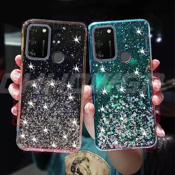 Мягкий блестящий чехол для Huawei Honor 9S 9A 9C 9X 20 30 Pro 20i 10i 10 Lite 8X 8S 8C 8A Y5P Y6P Y7P Y6S Y5 Y6 Y7 Y9 Prime P20 P30 P40 Lite E, чехол из ТПУ Huawei Mate 30 Pro чёрный