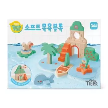 Мягкий блок для ванны My Little Tiger, корейские игрушки для ванны