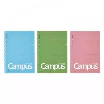Мягкий блокнот Kokuyo Campus с кольцами в горошек Ab5, набор из 3 цветов s111atx3cSet