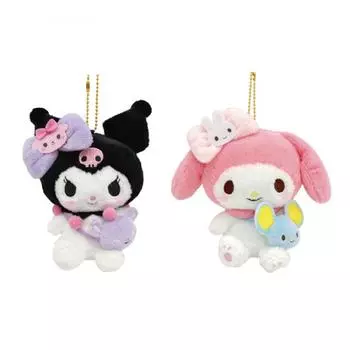 Мягкий брелок для ключей Sanrio Best Friend Cody Kuromi My Melody