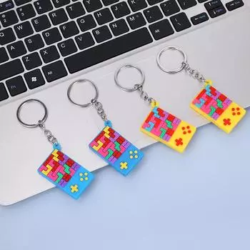 Мягкий брелок из ПВХ, игровая консоль «Тетрис», декоративный рюкзак, подвеска 4.6cm x 2.8cm x 1cm