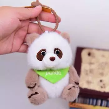 Мягкий брелок Панда Милый брелок для ключей от машины Креативный плюшевый кулон Кукла Девочка Style 2