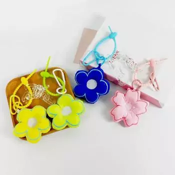 Мягкий брелок с цветком INS Style Аксессуары для рюкзака PP Хлопок Маленький кулон с цветком с подвесной пряжкой Брелок