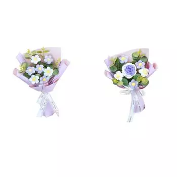 Мягкий букет цветов Отличный подарок для людей всех возрастов Съемные цветы и игрушки One Size
