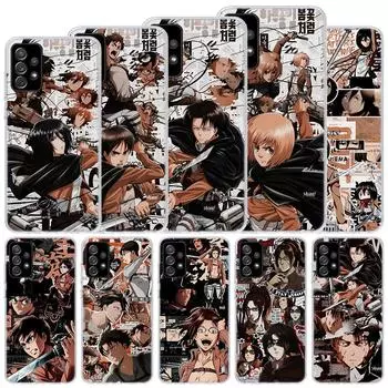 Мягкий чехол «Атака Титанов Манга» для Samsung Galaxy A52 A53 A32 A22 A12 5G, чехол для телефона A33 A23 A13 A72 A73 A02S A03S A42 Coque Sh Samsung A02S
