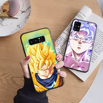 Мягкий чехол B109 Dragon Ball Goku для iPhone 11 12 13 14 15 Pro Max Samsung S22 S23 S24 FE Ultra Xiaomi Redmi Note VIVO V27 Realme C21 OPPO Reno 8