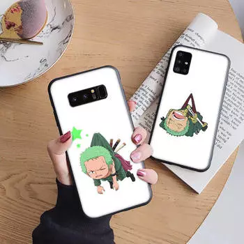 Мягкий чехол B125 Roronoa Zoro для iPhone 11 12 13 14 15 Pro Max Samsung S22 S23 S24 FE Ultra Xiaomi Redmi Note VIVO V27 Realme C21 OPPO Reno 8