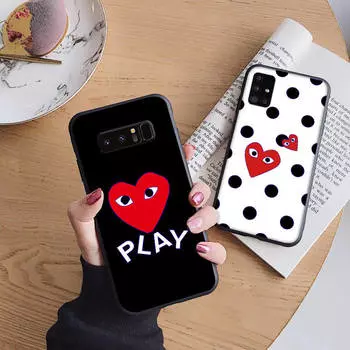 Мягкий чехол B177 play для iPhone 11 12 13 14 15 Pro Max Samsung S22 S23 S24 FE Ultra Xiaomi Redmi Note VIVO V27 Realme C21 OPPO Reno 8