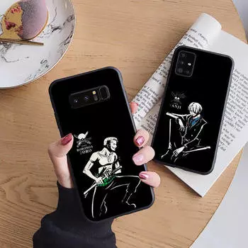 Мягкий чехол B193 zoro and sanji для iPhone 11 12 13 14 15 Pro Max Samsung S22 S23 S24 FE Ultra Xiaomi Redmi Note VIVO V27 Realme C21 OPPO Reno 8