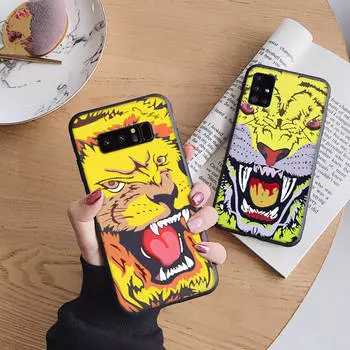 Мягкий чехол B204 tiger для iPhone 11 12 13 14 15 Pro Max Samsung S22 S23 S24 FE Ultra Xiaomi Redmi Note VIVO V27 Realme C21 OPPO Reno 8