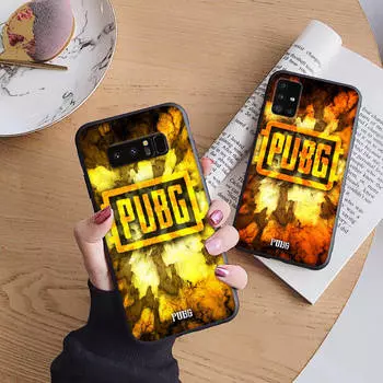 Мягкий чехол B22 PUBG для iPhone 11 12 13 14 15 Pro Max Samsung S22 S23 S24 FE Ultra Xiaomi Redmi Note VIVO V27 Realme C21 OPPO Reno 8