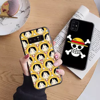 Мягкий чехол B238 One Piece для iPhone 11 12 13 14 15 Pro Max Samsung S22 S23 S24 FE Ultra Xiaomi Redmi Note VIVO V27 Realme C21 OPPO Reno 8