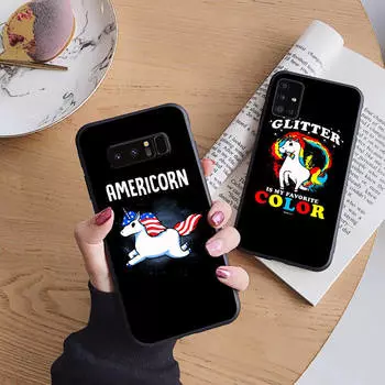 Мягкий чехол B52 unicorn для iPhone 11 12 13 14 15 Pro Max Samsung S22 S23 S24 FE Ultra Xiaomi Redmi Note VIVO V27 Realme C21 OPPO Reno 8