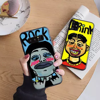 Мягкий чехол B55 Rock Drink для iPhone 11 12 13 14 15 Pro Max Samsung S22 S23 S24 FE Ultra Xiaomi Redmi Note VIVO V27 Realme C21 OPPO Reno 8